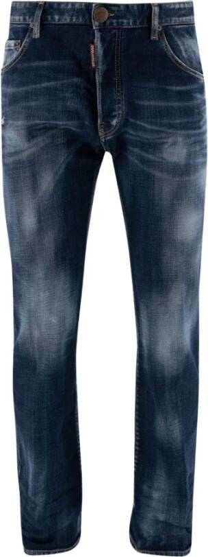 Dsquared2 Slim-Fit Stretch Denim Jeans Blauw Heren