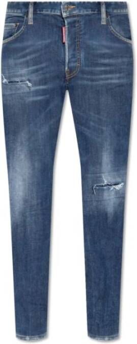 Dsquared2 Icon distressed skinny jeans Blue Heren