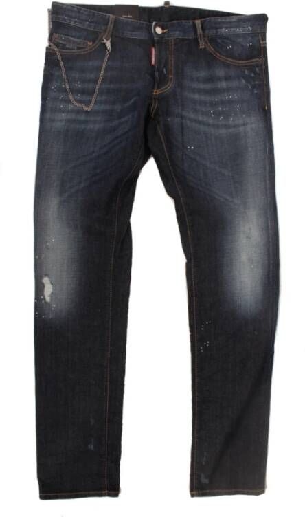 Dsquared2 Slim-fit Blauwe Jeans voor Mannen Blauw Heren