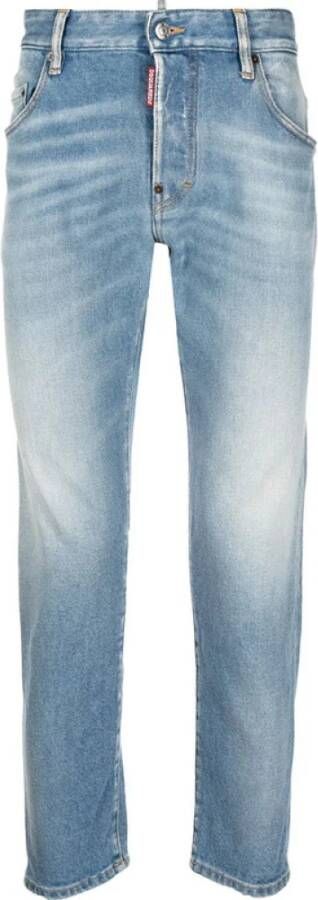 Dsquared2 Slim-fit Denim Jeans voor Heren Blauw Heren