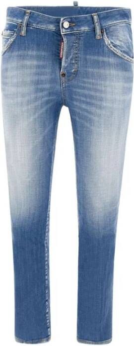 Dsquared2 Cool Girl Boyfriend Jeans Blauw Blue Dames