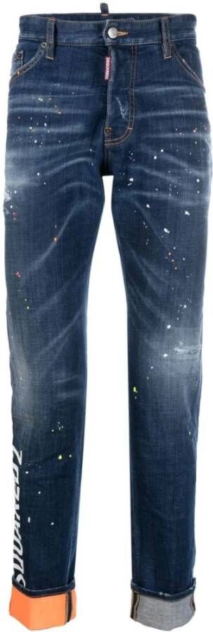 Dsquared2 Slim-Fit Cool Guy Jeans Blue Heren