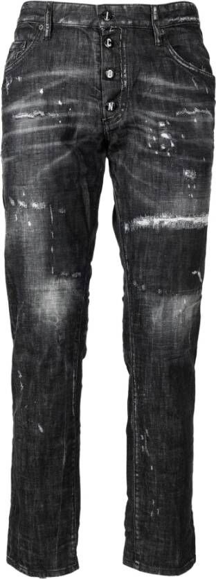 Dsquared2 Jeansbroek met katoen en elastaan Zwart Heren