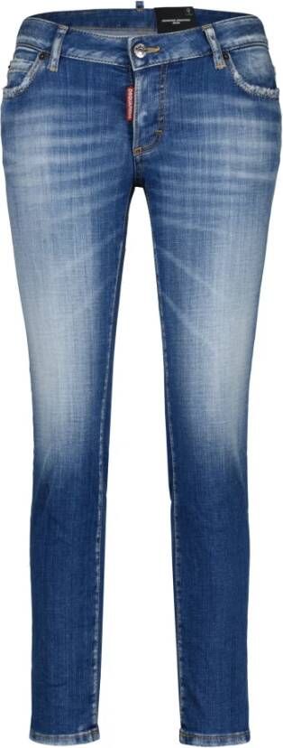 Dsquared2 Trendy Slim-Fit Heren Jeans Blue Heren