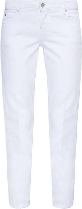 Dsquared2 Stijlvolle Comfortabele Skinny Jeans White Dames