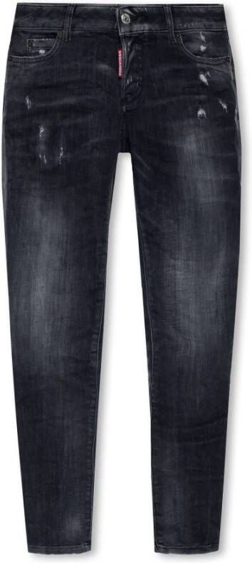 Dsquared2 Zwarte stretchkatoenen jeans Jennifer model Gray Dames