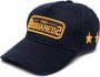 Dsquared2 Logo Patch Baseball Cap Distressed Visor Blue Unisex - Thumbnail 1