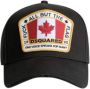 Dsquared2 Geborduurde Logo Cap met Canada Blad Zwart Black Heren - Thumbnail 3