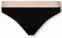 Dsquared2 Katoenen Bikini Onderstuk Stijlvolle Strandkleding Zwart Dames - Thumbnail 1