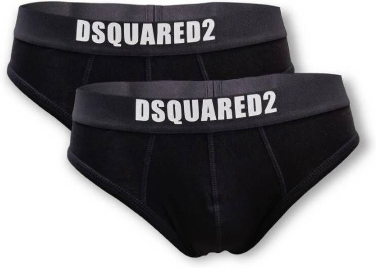 Dsquared2 Katoenen Onderbroeken voor Mannen voor Ultiem Comfort en Ademend Vermogen Zwart Heren