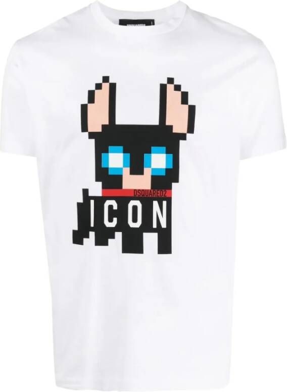 Dsquared2 Katoenen T-shirt Gemaakt in Italië White Heren