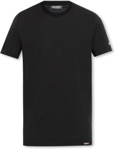 Dsquared2 Katoenen T-shirt met logo Zwart Heren