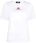 Dsquared2 Witte T-shirt voor vrouwen Stijlvolle upgrade 100% CO-stof White Dames - Thumbnail 4