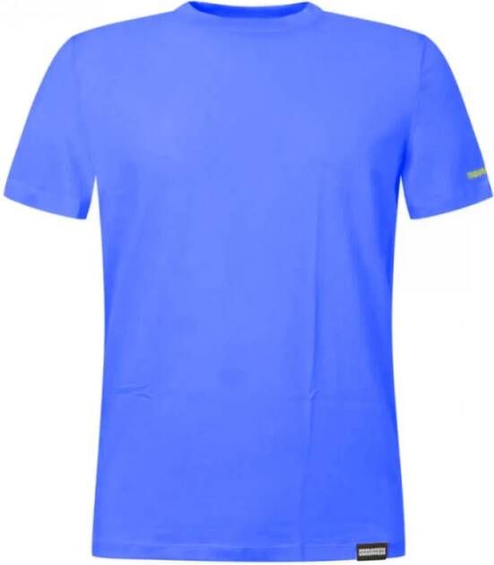 Dsquared2 Klassiek Ronde Hals Logo T-Shirt Blauw Heren
