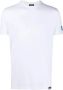 Dsquared2 Witte Logo Zij T-shirts en Polos White Heren - Thumbnail 1