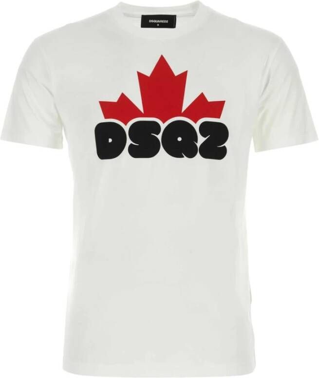 Dsquared2 Klassiek Wit Katoenen T-shirt voor Heren White Heren