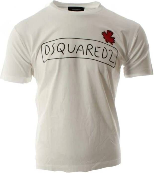 Dsquared2 Klassiek Wit Katoenen T-shirt voor Heren White Heren