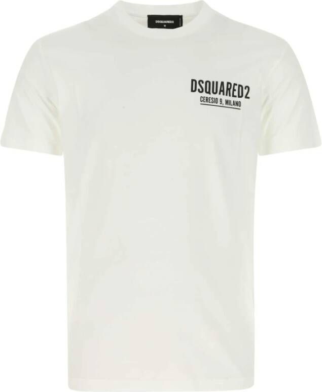 Dsquared2 Klassiek Wit Katoenen T-Shirt White Heren