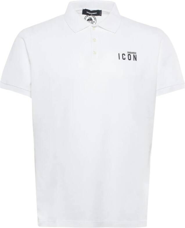 Dsquared2 Klassiek Wit Polo Shirt met Logo White Heren