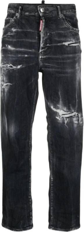 Dsquared2 Klassieke 5-Pocket Straight Jeans Zwart Dames