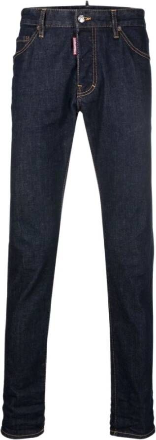 Dsquared2 Klassieke Blauwe Denim Straight Jeans Blauw Heren