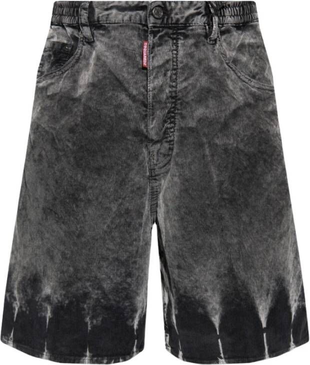 Dsquared2 Grijze Corduroy Bermuda Shorts Gray Heren
