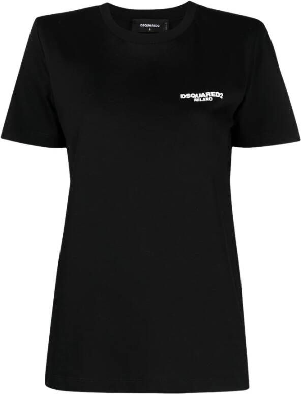Dsquared2 Korte Mouw T-shirt Zwart Dames