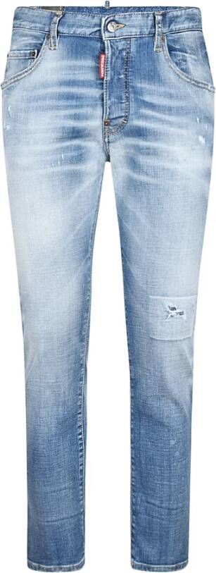 Dsquared2 Lichtblauwe Slim-fit Jeans Blauw Heren