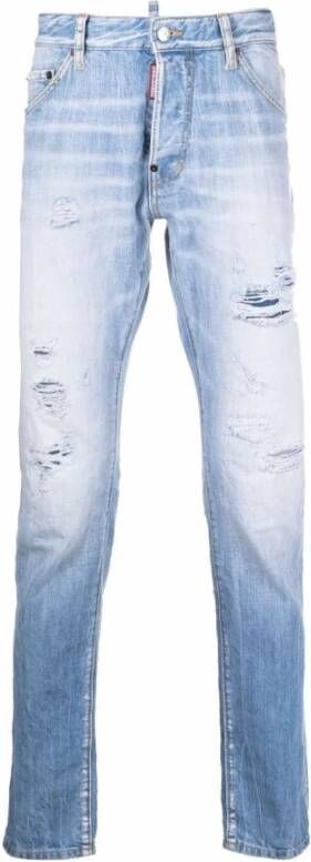Dsquared2 Light L.a. Wash Cool Guy Jeans Blauw Heren