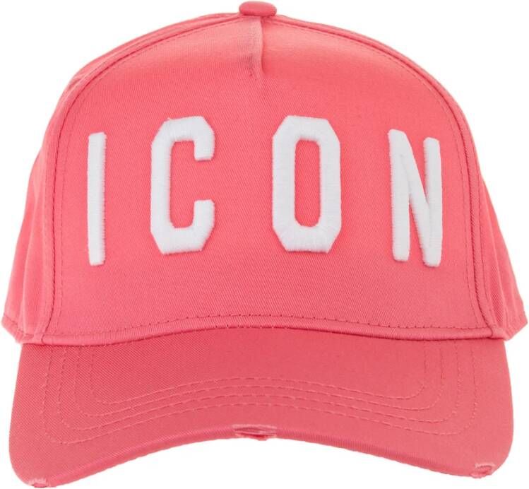 Dsquared2 Logo Baseballpet met Schouderband Roze Dames