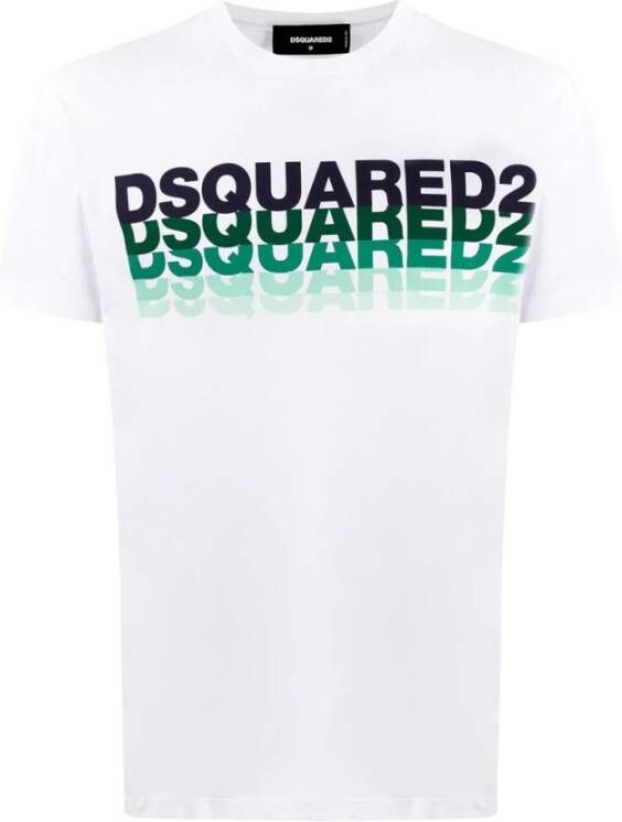 Dsquared2 Logo letters t-shirt Wit Heren