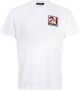 Dsquared2 Logo Geborduurd T-shirt White Heren - Thumbnail 1