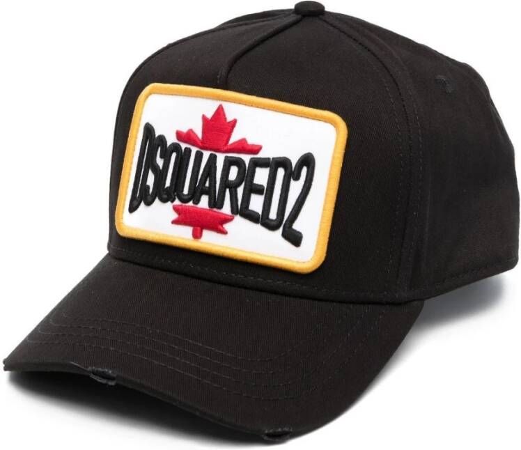 Dsquared2 logo-patch trucker cap Zwart Heren