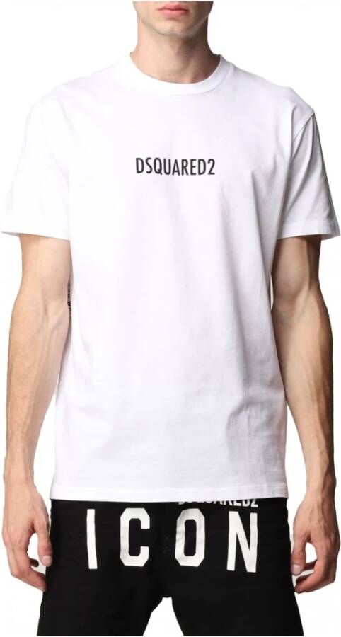 Dsquared2 Logo-print cotton T-shirt Wit Heren