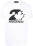 Dsquared2 Logo-Print Katoenen T-Shirt voor Heren White Heren - Thumbnail 1