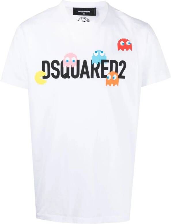 Dsquared2 Stijlvolle T-shirts voor mannen en vrouwen White Heren
