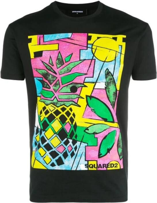 Dsquared2 Logo print t-shirt Zwart Heren