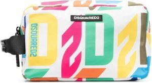 Dsquared2 Logo-print wash bag Wit Heren