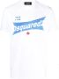 Dsquared2 Witte T-shirts en Polos met Front Logo White Heren - Thumbnail 1