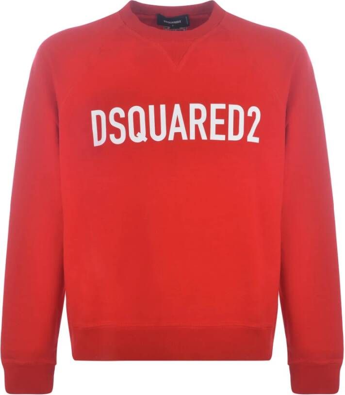 Dsquared2 Logo sweatshirt Rood Heren