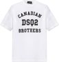 Dsquared2 Witte Katoenen T-Shirt van Canadian Brothers White Heren - Thumbnail 1