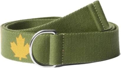 Dsquared2 Logo Tape Riem One Life One Planet Groen Heren