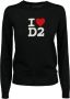 Dsquared2 Long Sleeve Tops Zwart Dames - Thumbnail 1