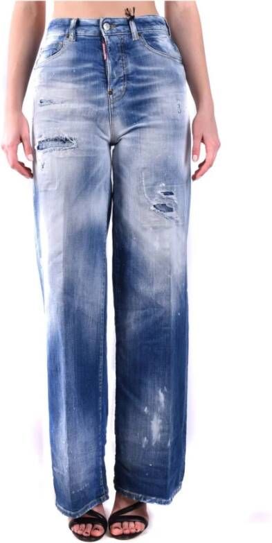 Dsquared2 Stijlvolle Loose-fit Jeans Blue Dames