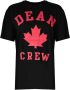 Dsquared2 Loszittend Heren T-shirt met Stijlvol Rood Print Zwart Heren - Thumbnail 1