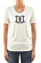 Dsquared2 Luxe Crèmekleurig Zijden T-Shirt White Dames - Thumbnail 1