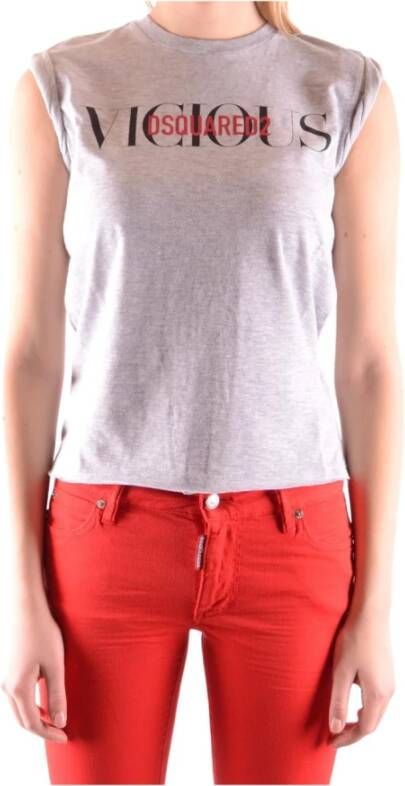 Dsquared2 Luxe Dames T-Shirts Grijs Dames