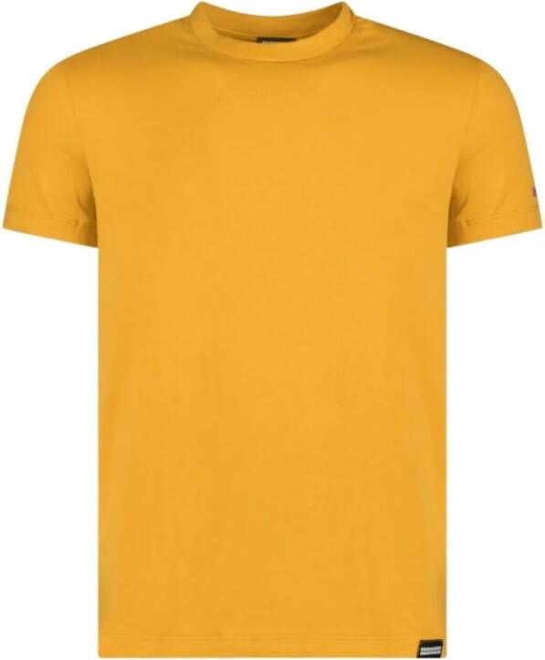 Dsquared2 Luxe Katoenen T-Shirt Collectie Yellow Heren