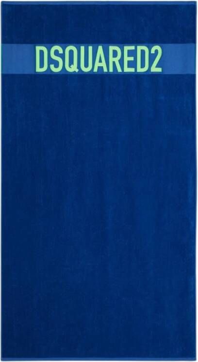 Dsquared2 Luxe Strandhanddoek Blue Heren