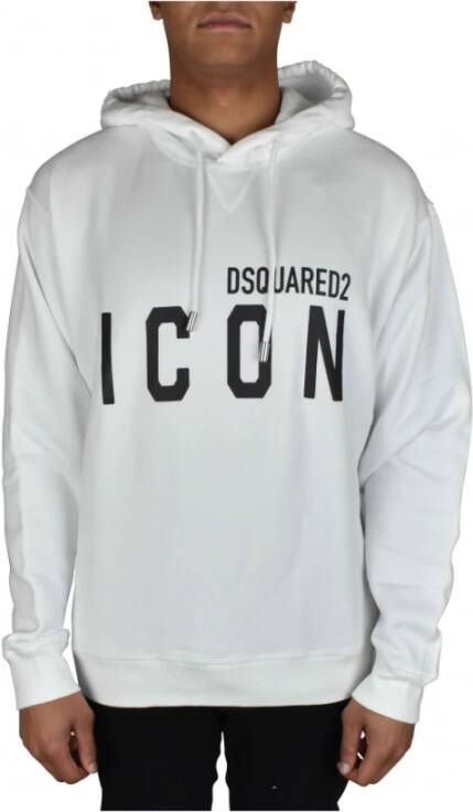 Dsquared2 Luxe Witte Hoodie Icon Editie Wit Heren